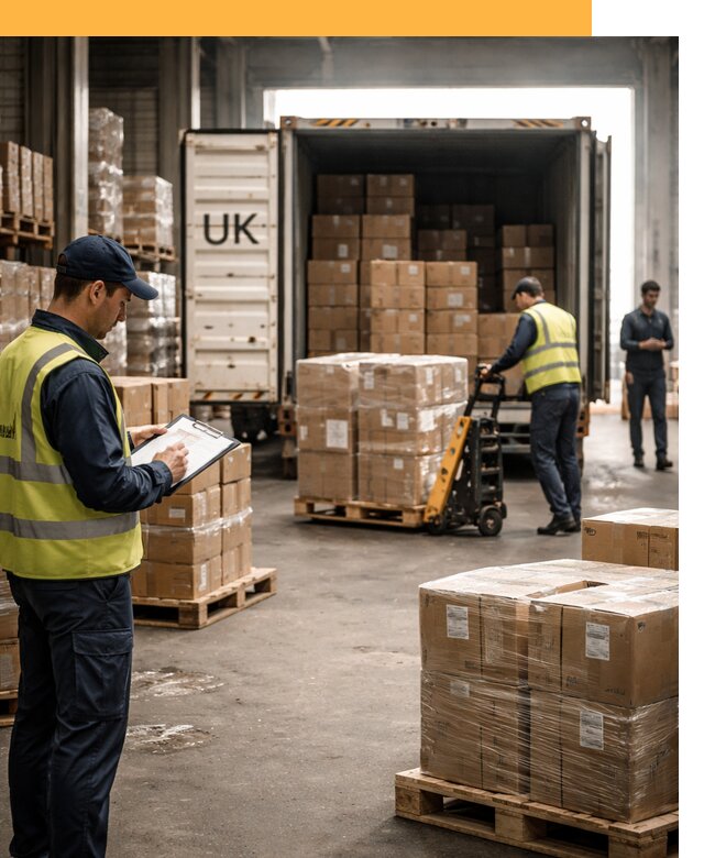 Доставка грузов из Великобритании с таможенным оформлением от 13005