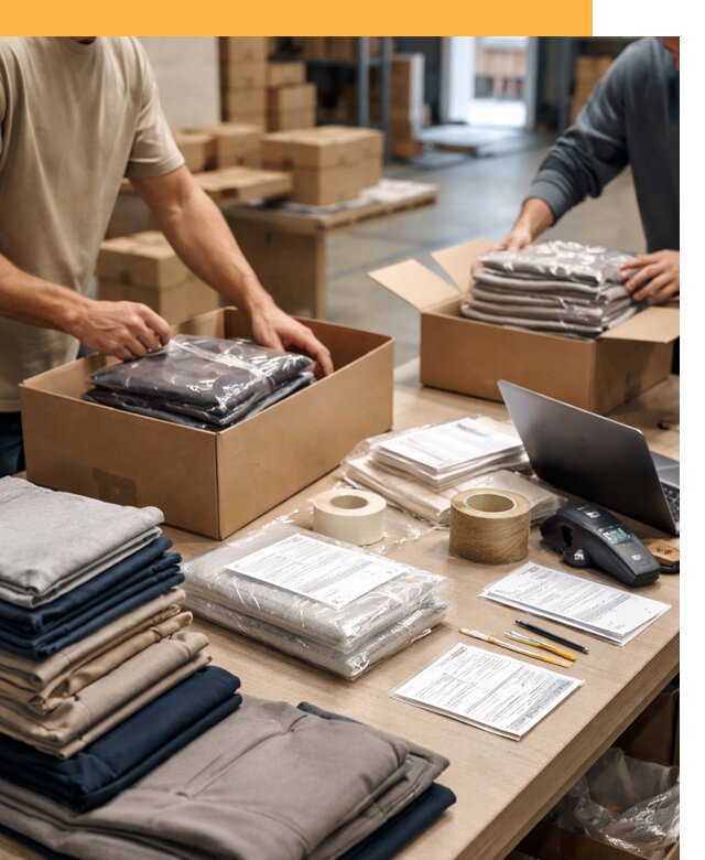 Перевозка одежды по миру от 7803 руб. с таможенным оформлением